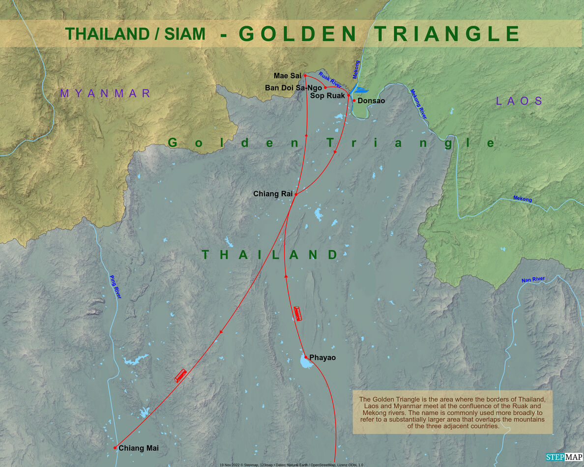 11 - Detailed trip map of the Golden Triangle segm...