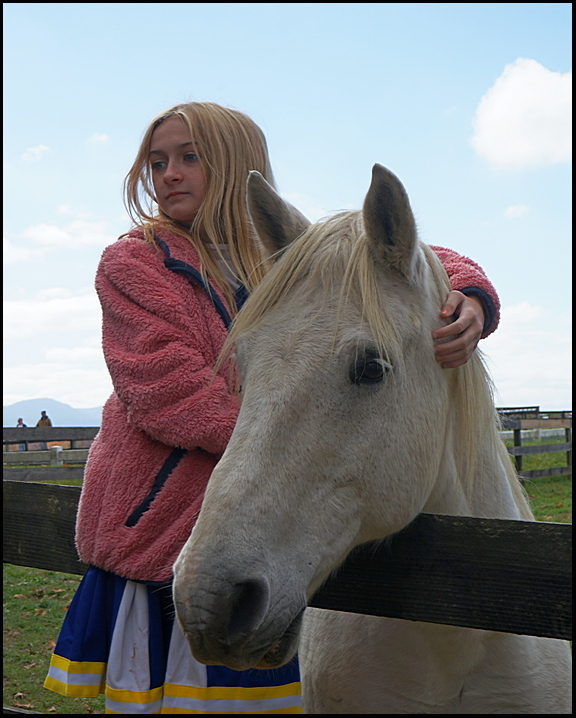 3. Granddaughter with horse....
