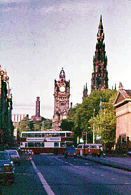 Prince Street - view to Nelson's Monument....