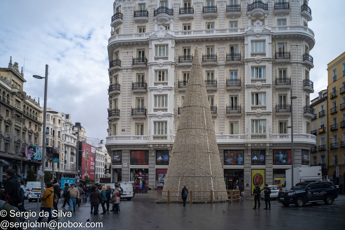 Christmas tree in Madrid Spain...