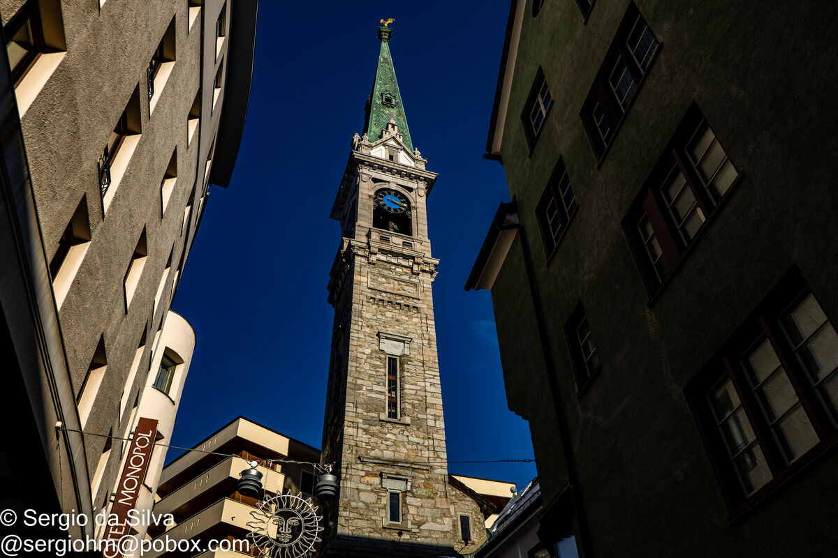 Church downtown St Moritz...