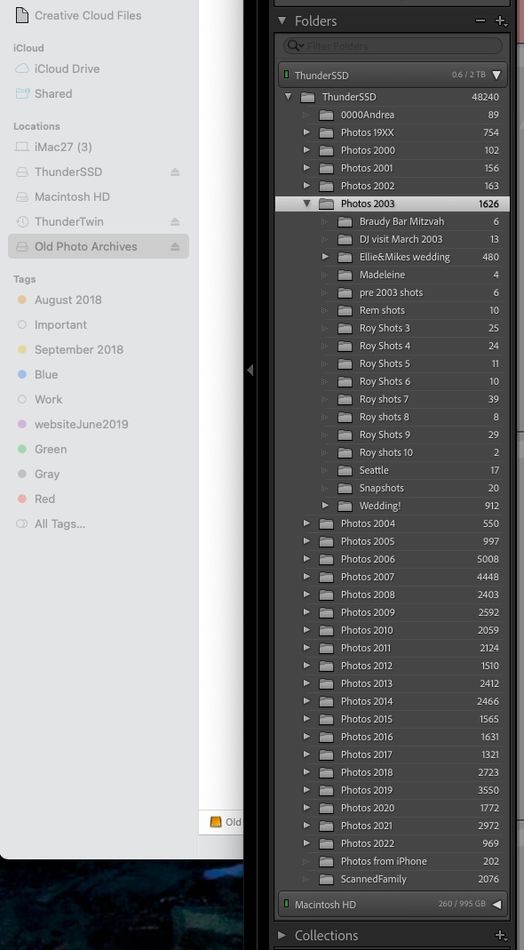 screenshot of Finder window (showing "Old Photo Ar...