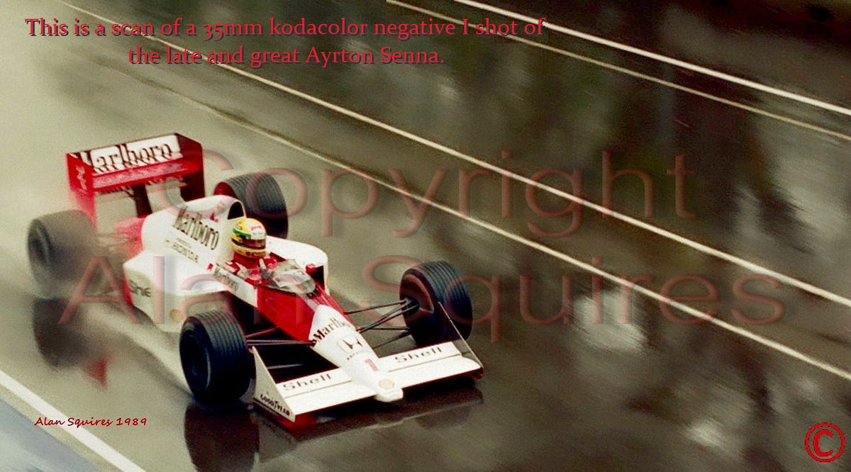While in  the (huge) lead Ayrton Senna DNFed after...