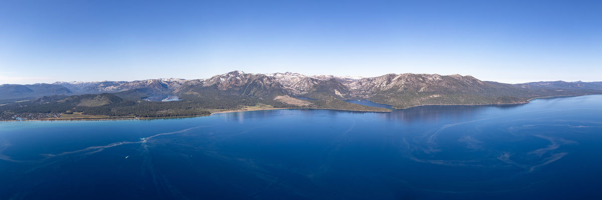 12 Photo panorama, Tahoe Keys to Meeks Bay...