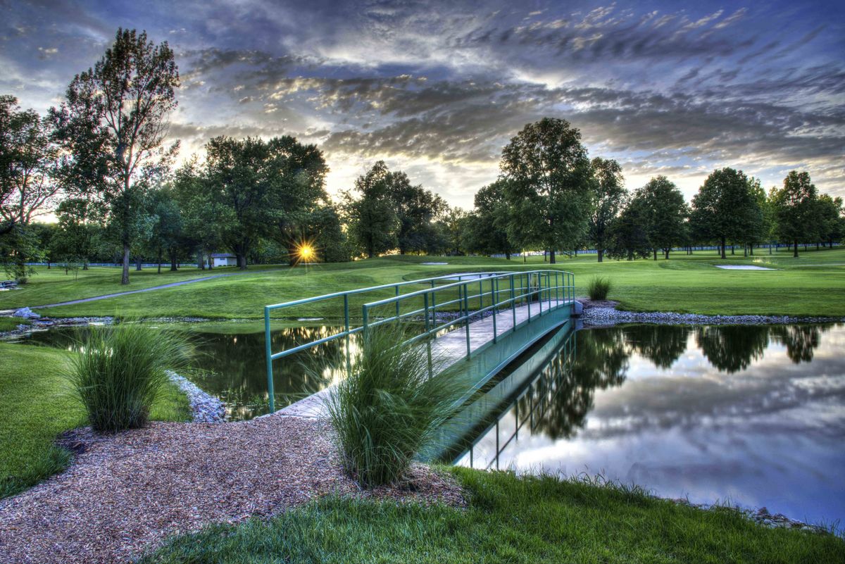 Bridge at hole #4 at Meadow Lake Acres Country CLu...