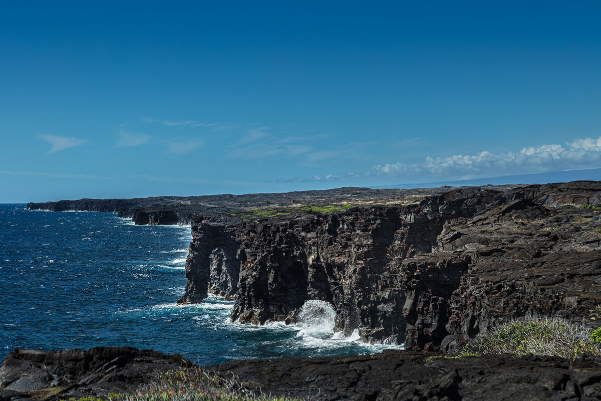 Sea Arch in Volcanoes National Park...