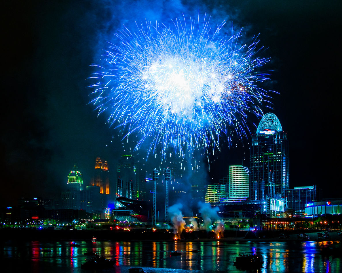 Cincinnati Fireworks This was taken years ago and I came across it