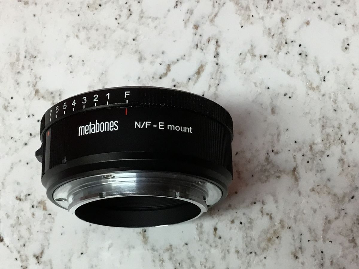 Metabones Sony to Nikon adapter NF/-E mount...