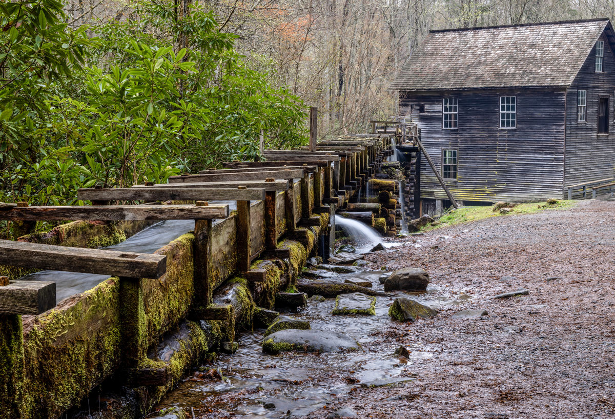 The Mill was the largest in the Smoky Mountains, a...