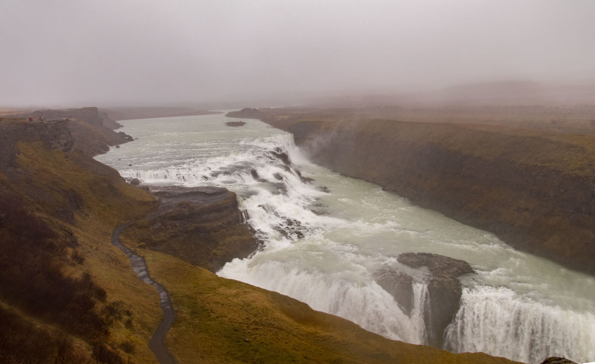 Gullfoss - one of the nicer waterfalls in Iceland,...