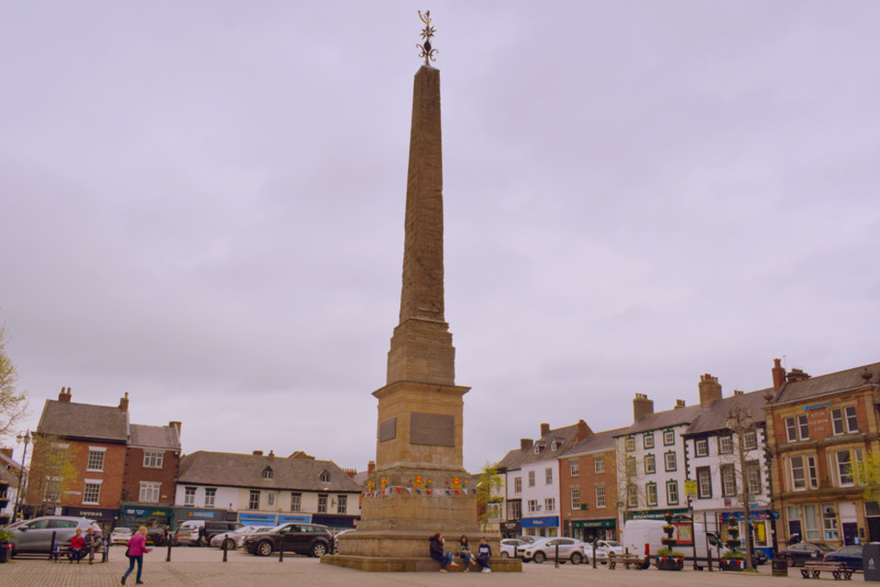 Ripon Market place, where the Hornblowing takes pl...