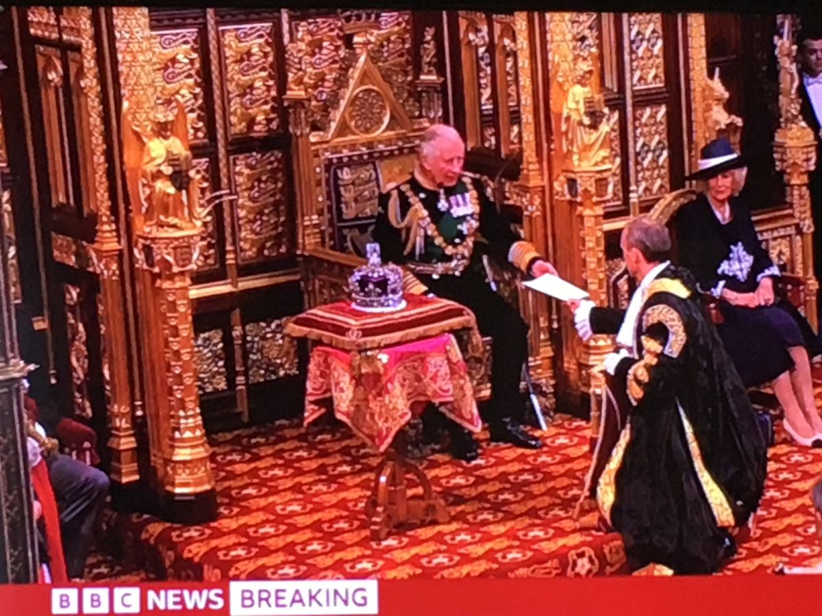 5. Prince Charles being handed the Queens speech....
