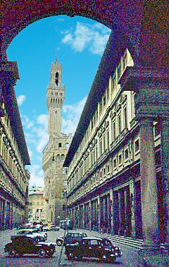 1955 October Florence Italy   Uffizi Gallery & Pal...