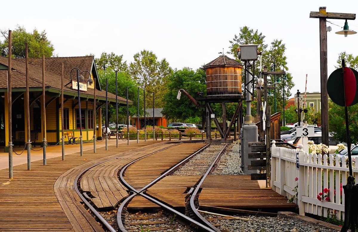 Train Museum after hours After hours at the Poway train museum outside