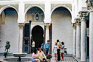 1972 September Tangier, Morocco  Building courtyar...