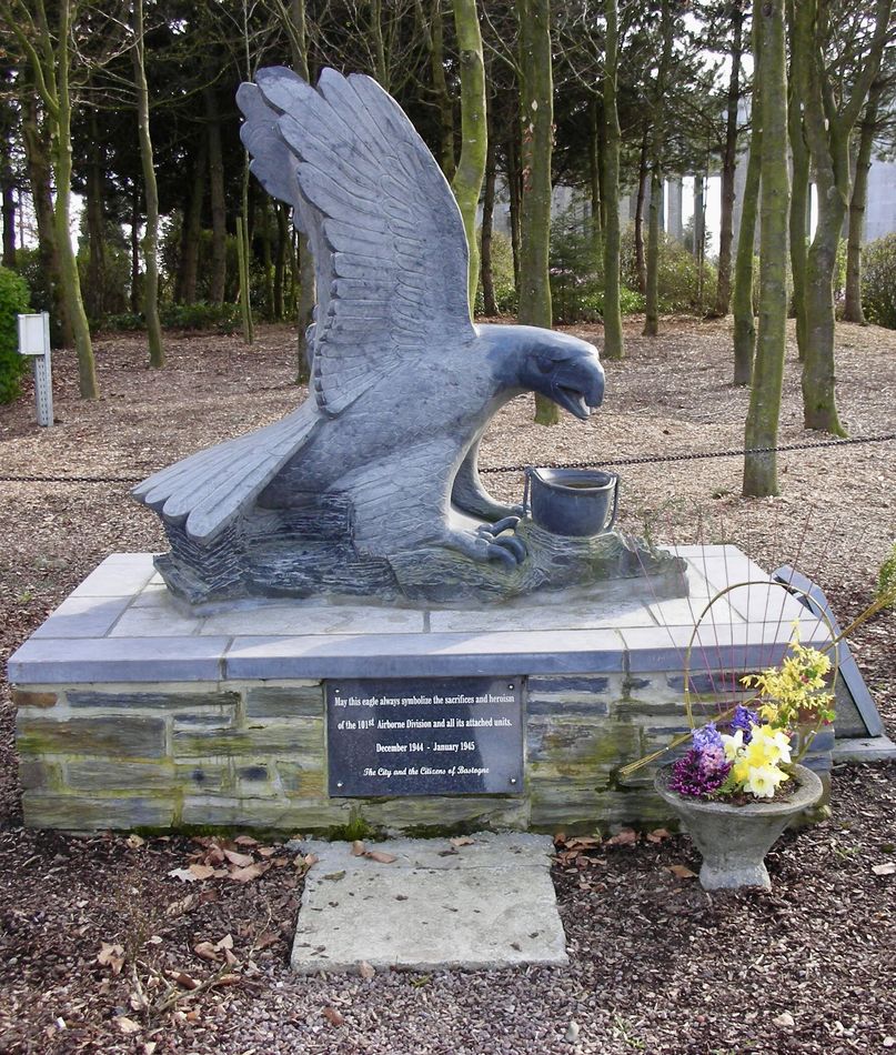 This monument to the US 101st Airborne near Bastag...