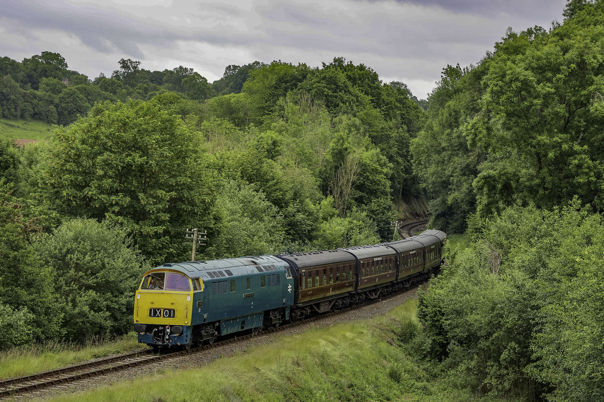 Severn Valley Railway Diesel Service approaching H...