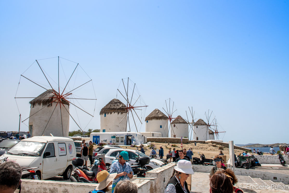 The famous windmills of Mykonos...