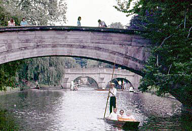 1985 July   Cambridge, England   Boating on the Ri...
