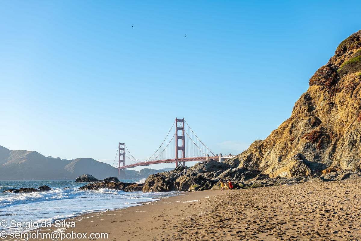 Baker Beach view of The Golden Gate Bridge...