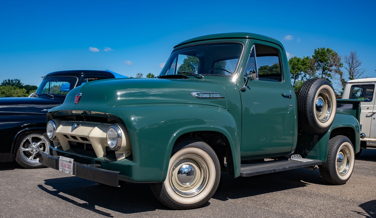 My brother's truck, a 1954 Ford F-100...