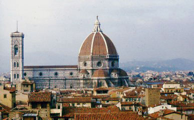 1955 October  Florence, Italy  Duomo and Brunelesc...