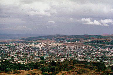 1972 October  Fez, Morocco   view of Fez from moun...