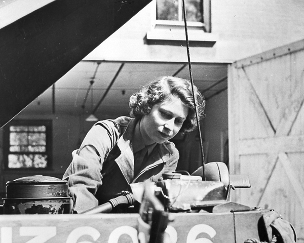 Princess Elizabeth 18/19 year old WWII Army Driver...