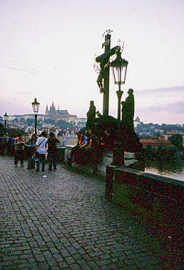 2000 June  Prague, Czech.  Charles Bridge....