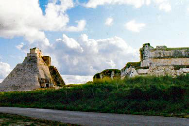 1975 Uxmal, Yucatan   Pyramid of the Soothsayer (l...