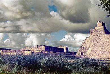 1975 Uxmal, Yucatan    Pyramid of the Soothsayer -...