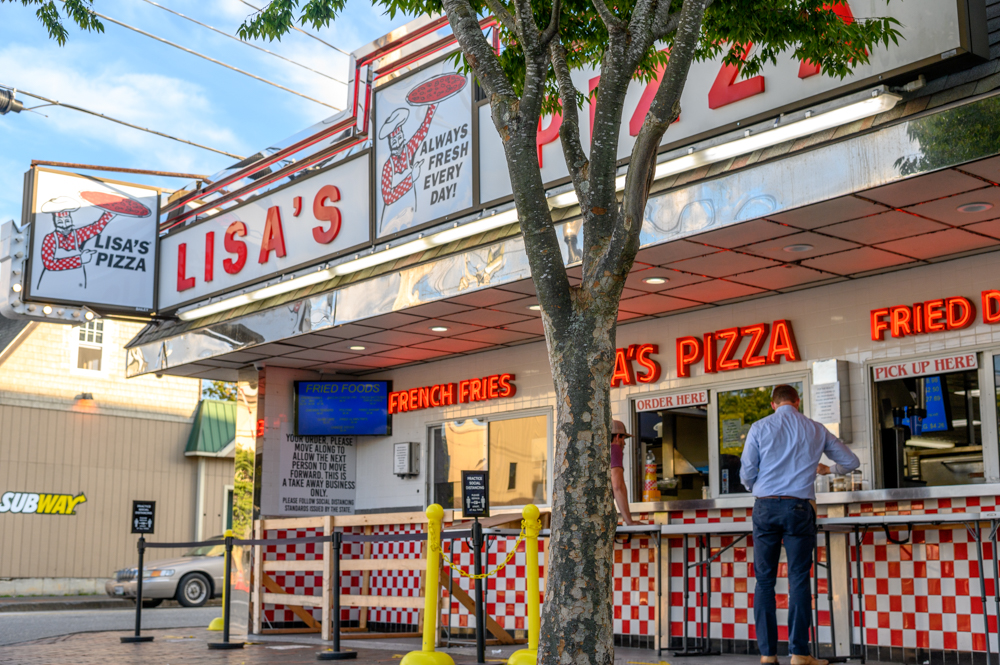 Make a stop at Old Orchard Beach's famous pizzeria...