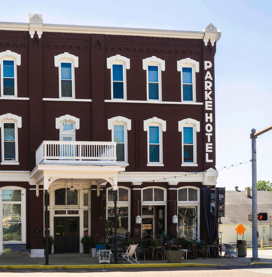 Parke Hotel The Parke Hotel is on the corner of the main street