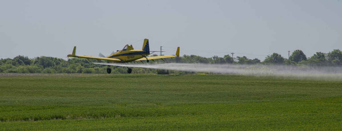 Crop dusting in Northern Missouri....