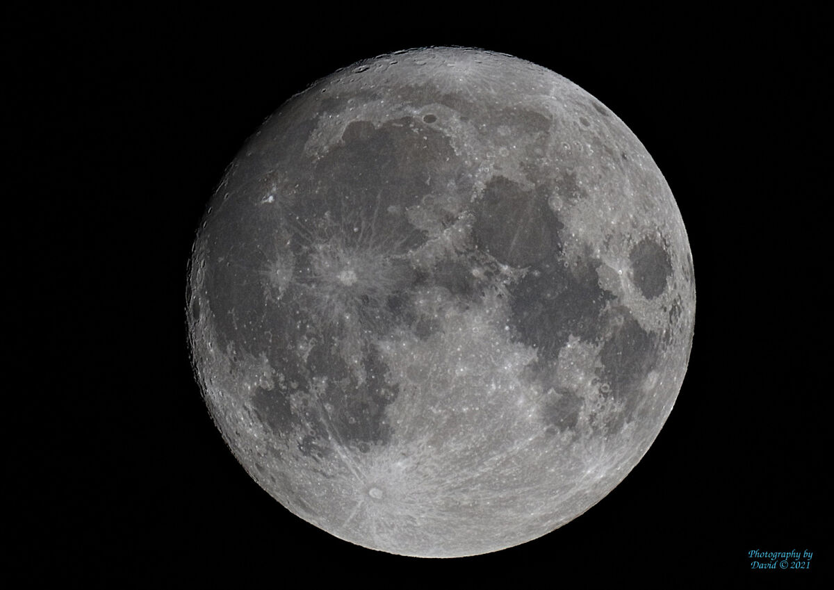 Almost a Full Moon.... Waxing Gibbous Moon 99.2 Illuminated By the