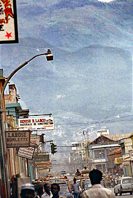 Port Au Prince:  Typical "down-town" Street....