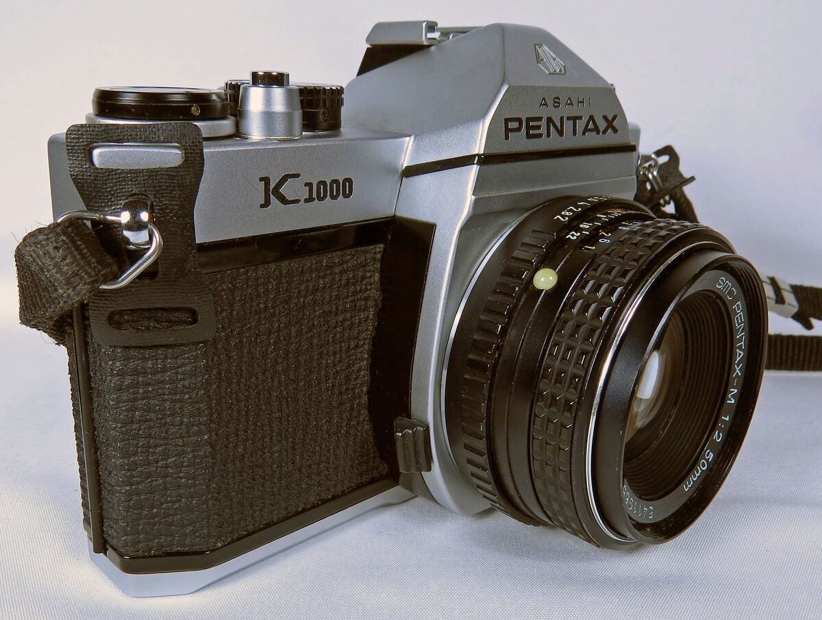 Pentax K1000 w/ SMC Pentax 50mm 12 Lens and Leather Case SOLD Camera