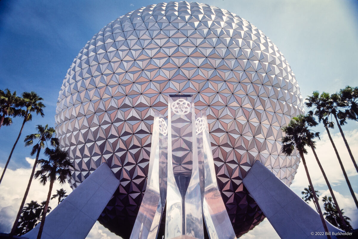 Kodachrome 64 slide from 1983 of Spaceship Earth a...
