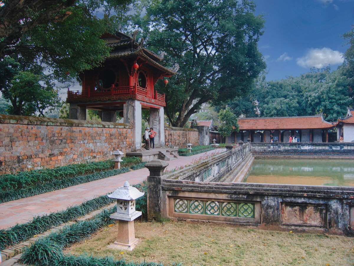 Third Courtyard of the temple with the Thien Quang...