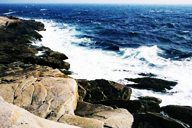 Peggy's Cove  Breakers on the rocky coast....