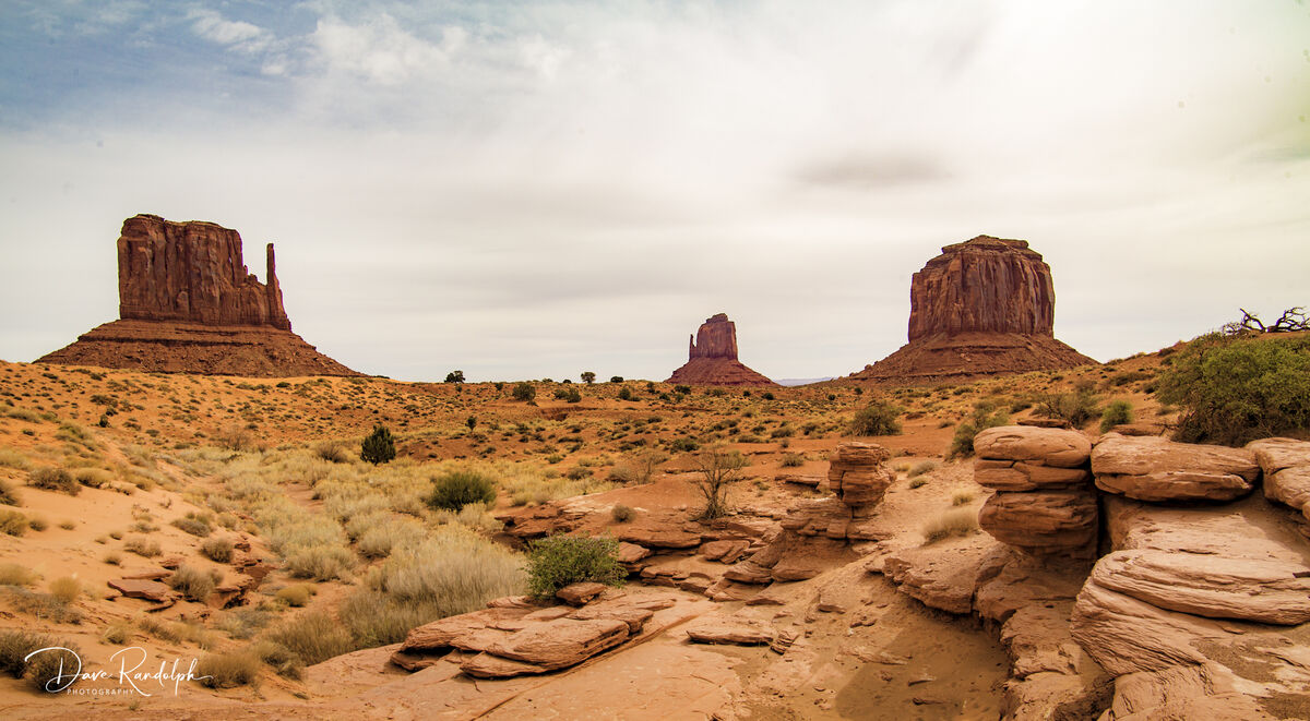The Mittens in Monument Valley...