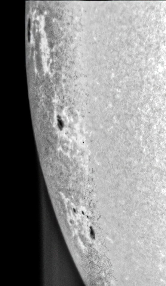 White Light Solar KBand Filter Shot the sun this afternoon with a