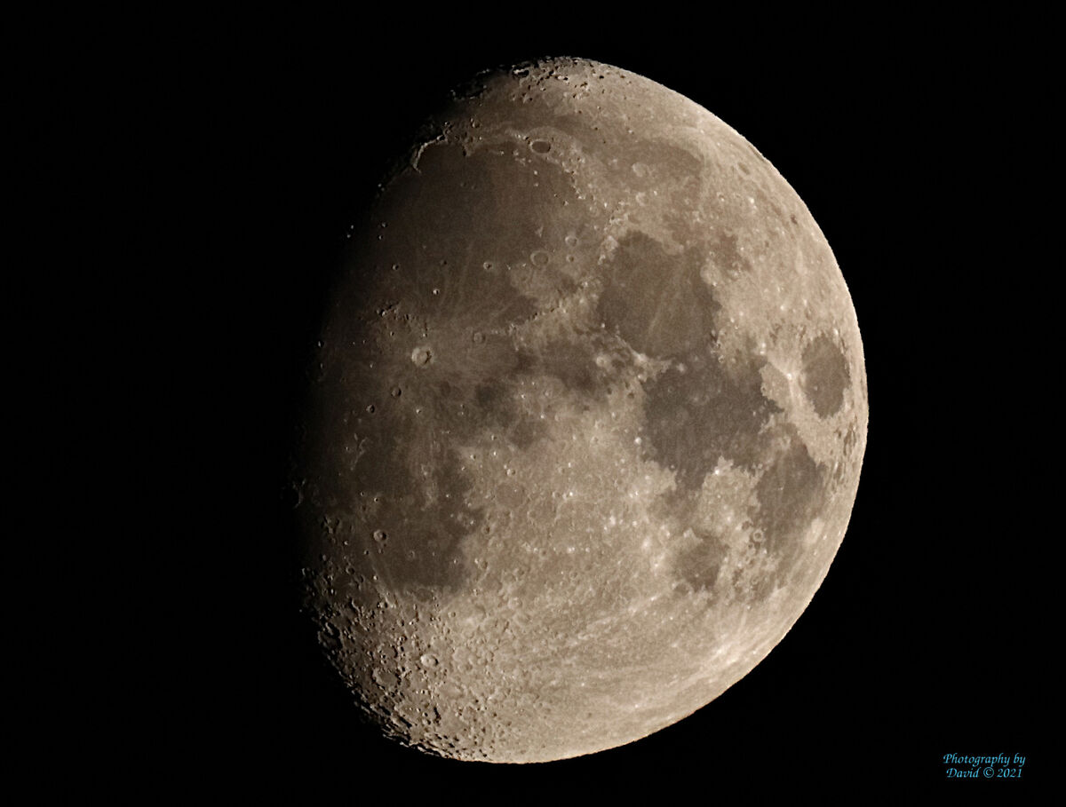 Waxing Gibbous Moon - 79.7% Illuminated...