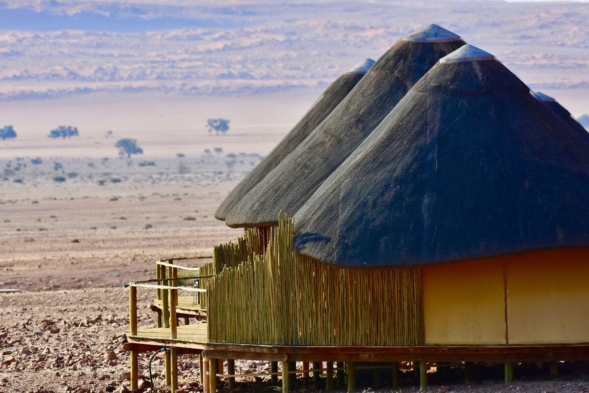 our "lodge" looking out over the desert....