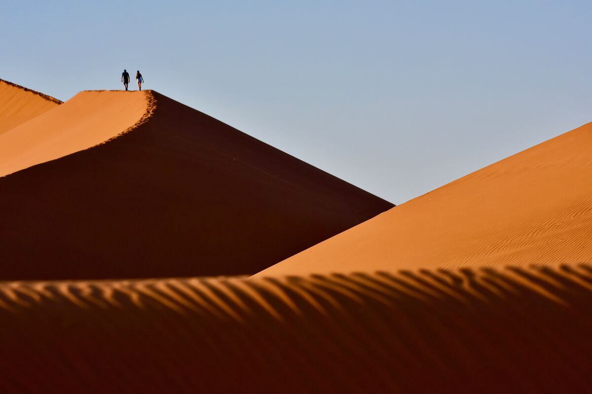 a "peopled" sand dune...