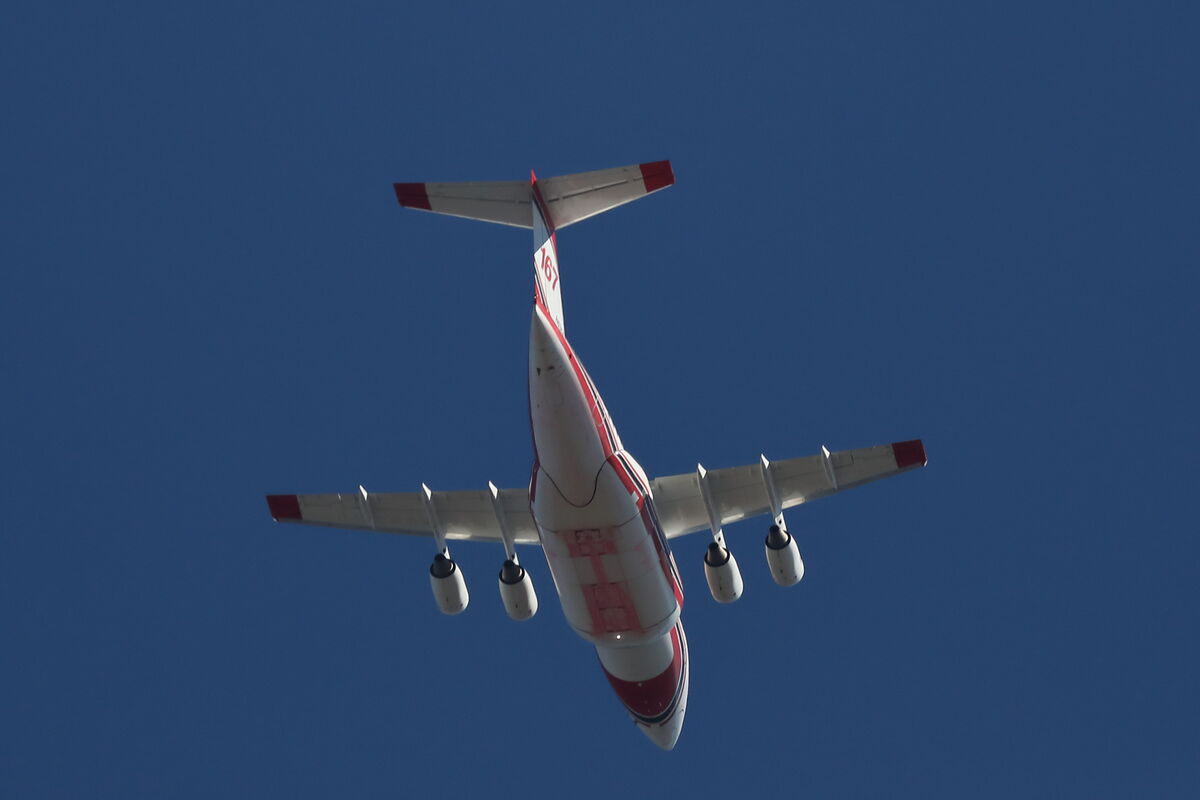 1000mm shot (cropped) of one of the tanker planes ...