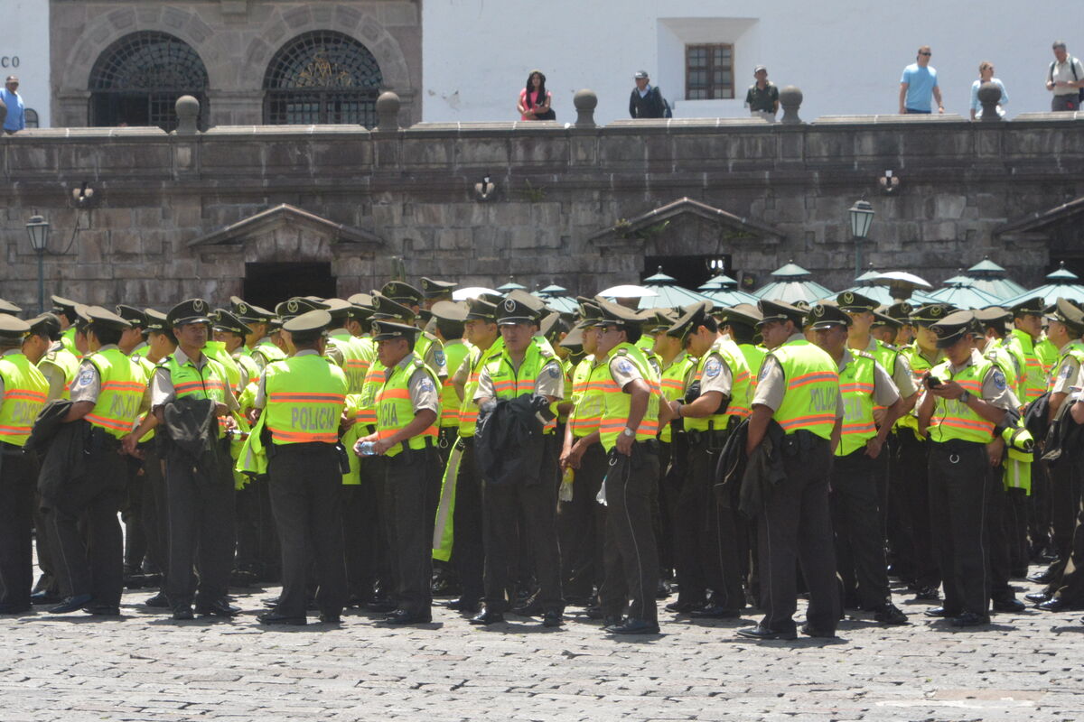 "Preparing for a Demonstration" Quito...