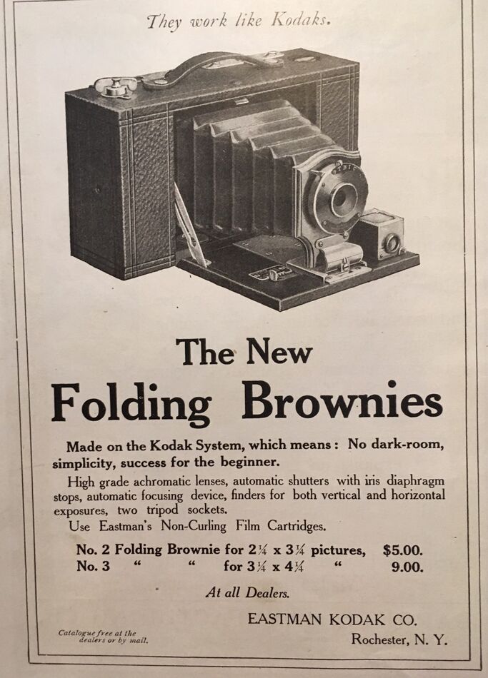 Two Antique Kodak Cameras in my collection No. 2A Folding Pocket