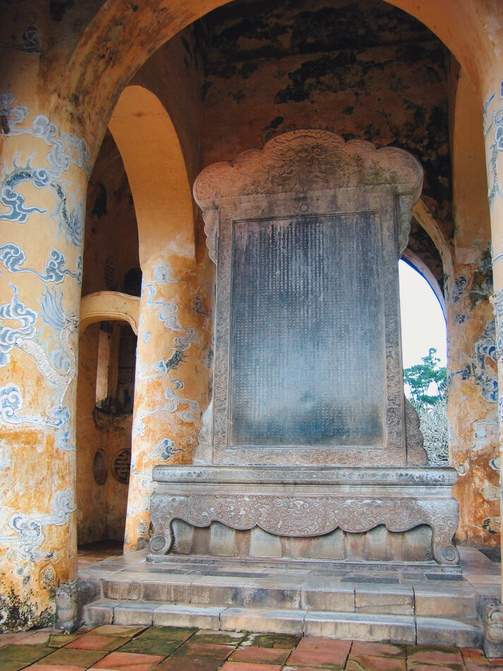 Bi Dinh (Stele Pavilion) holds the biggest stone s...