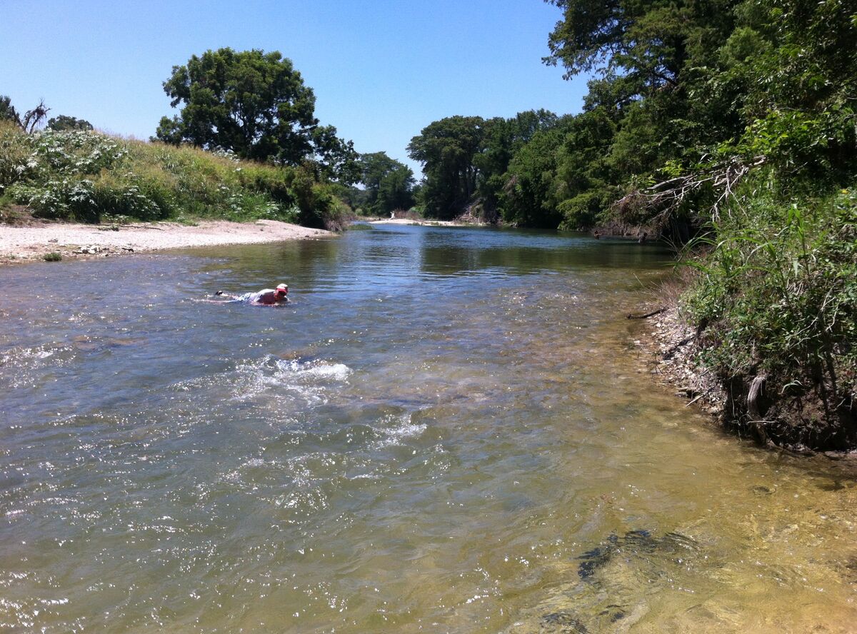 An afternoon shot from the Guadalupe River a littl...
